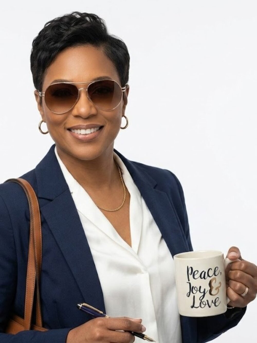 New York & Company Women's Womens Metal Rim Aviator Sunglasses NWT